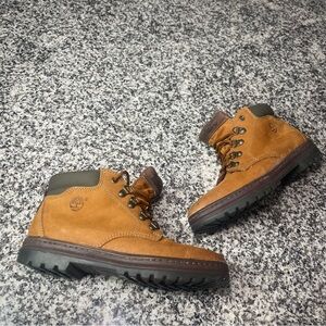 Timberland  Men's Ankle Bootie Boot, Size 8.5 - Beige Hiking Work Construction